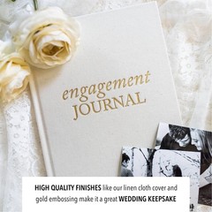 Engagement Gifts for Couple – Wedding Planner For Bride 7.75″ x 9.25″, Ivory