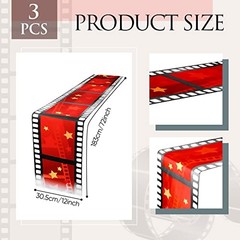12 x 72 Inch Movie Night Table Runner Movie Theme Party 3 Fresh Style