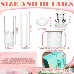 Unity Candles with Holder for Wedding Ceremony Wedding Decortions Accessories…