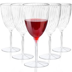 32 Pieces 7.6 oz Clear Plastic Champagne Glasses Hard Disposable Plastic