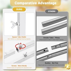 8.2 x 8.2 FT Wedding Arch Backdrop Stand Metal Party Stand Ceremony Decorations