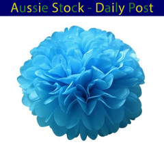 Pom Poms Tissue Paper Pompoms Wedding Baby Shower Birthday Party 6″-10″ 5pcs