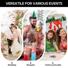 20 Pack Plastic Champagne Tower, 7oz Champagne Coupe Unbreakable Plastic Cock…