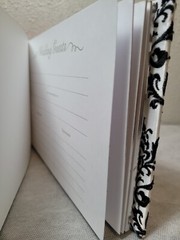 STUDIO HIS & HERS GUEST BOOK BLACK AND WHITE