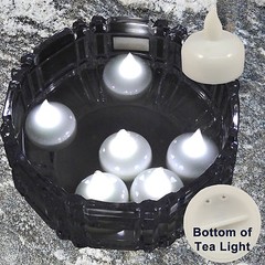 24 pcs White Led Tea Light Flameless Floating Candles Wedding Party Romantic