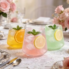 40 Pack 13.5oz Plastic Stemless Wine Glasses – Unbreakable BPA 40 PCS Clear