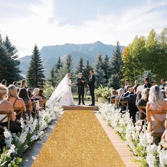 4FT×15FT Gold Glitter Aisle Runner – Stain & Water Resistant for Special Events