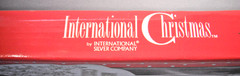 CHRISTMAS CAKE KNIFE SET International Silver ** NEW Open Box **