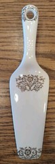 Vintage Decorative Porcelain Cake Server Cutter Holiday Wedding Birthday Etc.
