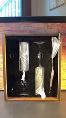Mr & Mrs Love Is Sweet Champagne Flute Set in Wooden Box