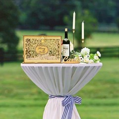 Gold Wedding Card Box with Lock Glitter Wooden Gift Card Holder for Reception