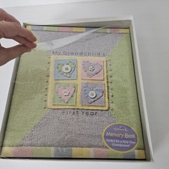 Hallmark My Grandchild’s First Year Photo Album Memory Book New w/Orig Box