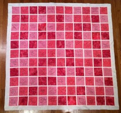 Wedding Guest Book Alternative, Custom Handmade Multi-Color Signature Quilt
