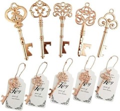 50 PCS Wedding Favors Key Bottle Openers,Bridal Shower Party Favors with Thank Y