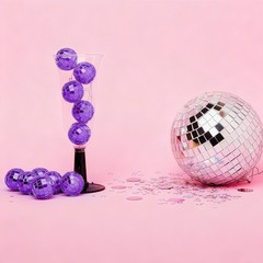 Yescom 20PCS 1.6″ Small Disco Ball Mirror Mini Hanging for Events Wedding Party