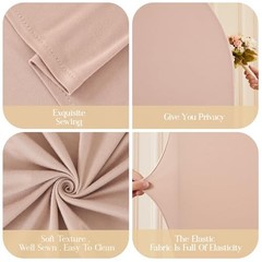 Boho Arch Backdrop Cover 7.2FT 6.6FT 7.2FT, 6.6FT, 6FT Nude Champagne and Cream