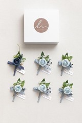 Wedding Decor Flowers, Dusty Blue & Light Blue