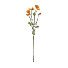 ORANGE 2 Bushes 33″ Stem Silk Artificial Poppy FLOWER SPRAYS Party Decorations