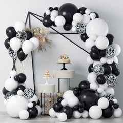 COKAOBE Black and White Balloon Garland Arch 18in 12in 10in 5in,