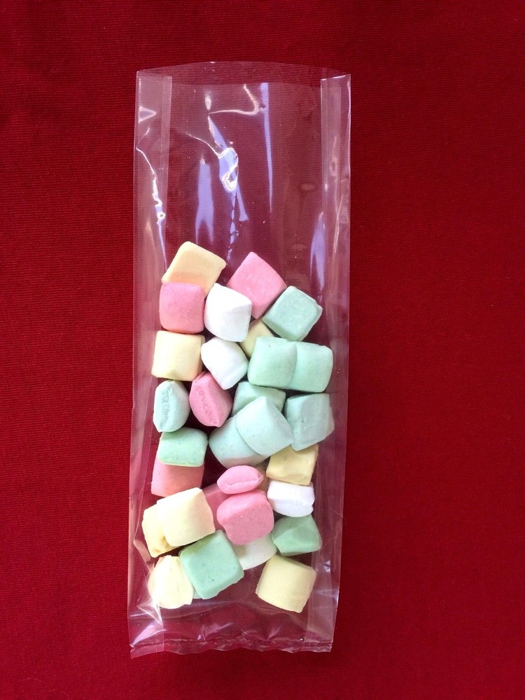 100 Gusseted Crystal Clear Cellophane Bags Wedding Favors, Baby shower Treat Bag