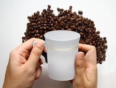 » OCCASIONS » 40 Mugs Pack, Heavyweight White with Gold Rim A8). Coffee Mug 8oz