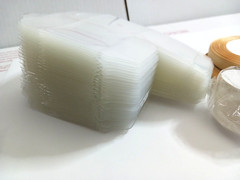Clear Cube Party Favor Boxes. 60 piece box, tie, + tag. Birthday, wedding, baby