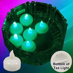 USA SELLER 12 pcs LED Green Floating Tealight Candle Wedding Party Flameless