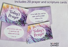 CrownJewlz Christian Floral Prayer & Scripture Cards, 2 4×6 inch, Green