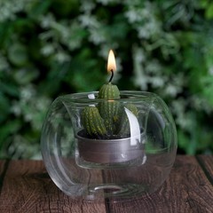 12 pcs Clear Glass Globe Votive Candle Holders for Wedding Party Centerpieces