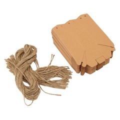 50Pcs Lantern Kraft Gift Box Hex Paper Gift Box Kraft Paper Package Box