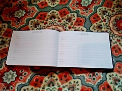 Purple/Silver Guests Book 60 pages 480 signatures NEW in box Unused