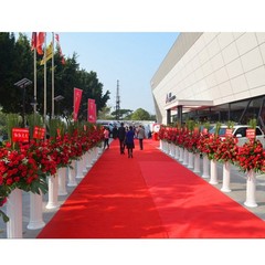 Red Wedding Aisle Runner Floor Carpet 3.3×16.4ft/39.4ft for Ceremony Banquet