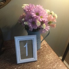 Wedding Table Numbers 1-10,15,20,or 25 Centerpiece Vinyl Sticker Decals (b)