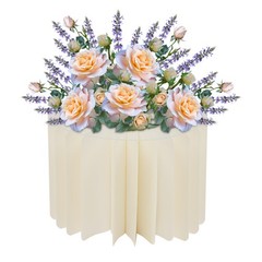 10* Cardboard Flower Stands Free Standing White White Column Rack Decor Column