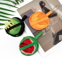 Quacc 3 PCS Round Foldable Hand Fans, Fruit Style Handheld Folding Fan…