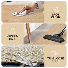 Chardin home Hand Woven Natural Jute Braided Area Rug – 6×9 Feet Rectangle