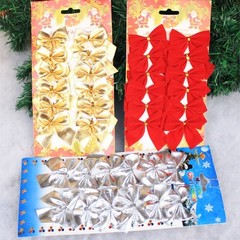 12 Pcs Golden/Red/Solver Decorative Bows Wedding Party Birthday Market Decor