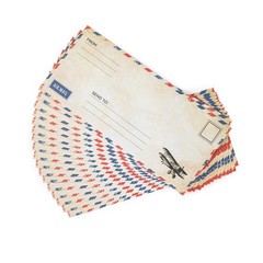 50 Pack Airmail Envelopes -Blue One Size, 50 PACK AIRMAIL ENVELOPES