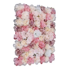 Flower Wall Panel Artificial Flower Wall Backdrop Flower Decoration 12 Pcs