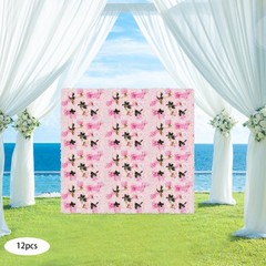 12pcs Artificial Flower Panels 24″x16″ Romantic Floral Backdrop Wedding Decor