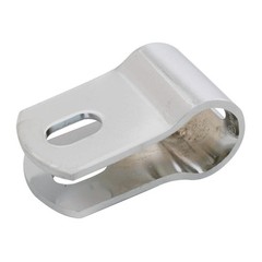 Chrome Plated 5/8″ x 3/8″ Mirror Arm Clamp Clear U Clamp 2-1/4 Chrome Plated
