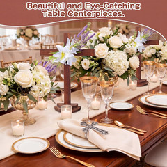 1 Pcs 1 Pcs 11.8 Inch Wooden Cross Table Decoration Church Wedding Standing Pine