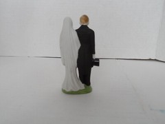 Vintage Porcelain/Bisque Occupied Japan Wedding Cake Topper