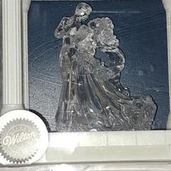 Wilton Bride & Groom Wedding Cake Topper Figurine Keepsake Display Clear 202-424