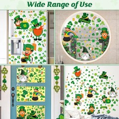 305 PCS St Patricks Day Window Clings, 9 Sheets St Patrick’s Day Window Stick…