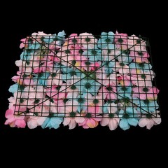 12pcs Artificial Flower Wall Rose Floral Panel Backdrop Decor for Party Wedding