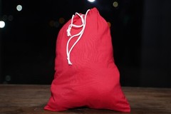 Cotton Double Drawstring Muslin Bags 4″x6″(RED COLOR)-50 count pack