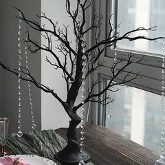 34″ Black MANZANITA TREE with Garlands Wedding Party CENTERPIECES