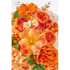 Silk Flower Bouquet Wedding Elegant Bridal & Bridesmaid Arrangement Faux Roses