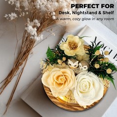 Preserved Flowers Roses Gift for Mom, Wife, Grandma – Forever Real White